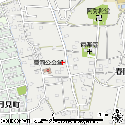 静岡県袋井市春岡907周辺の地図