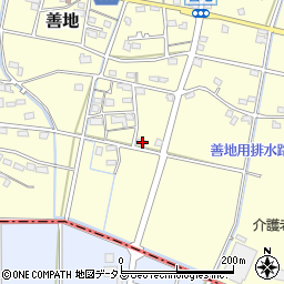 静岡県浜松市浜名区善地590周辺の地図