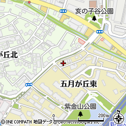 大阪府吹田市五月が丘東9-12周辺の地図
