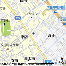 愛知県豊橋市下五井町茶屋前46-1周辺の地図