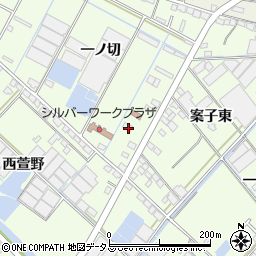 愛知県西尾市一色町生田一ノ切58-3周辺の地図