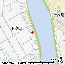 愛知県西尾市一色町松木島下汐田184周辺の地図