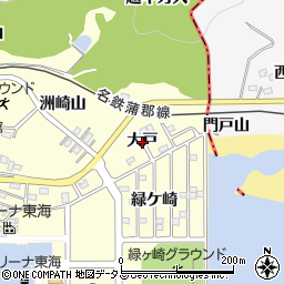 愛知県西尾市東幡豆町大戸周辺の地図