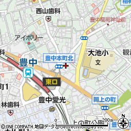 ドコモショップ　豊中店周辺の地図