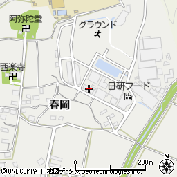 静岡県袋井市春岡655-6周辺の地図