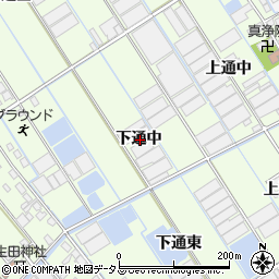 愛知県西尾市一色町千間下通中周辺の地図