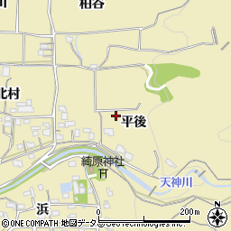 京都府木津川市山城町綺田平後周辺の地図