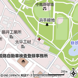 兵庫県姫路市飾磨区中島2394-22周辺の地図