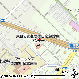 兵庫県加古川市東神吉町西井ノ口376周辺の地図