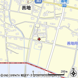 静岡県浜松市浜名区善地587周辺の地図