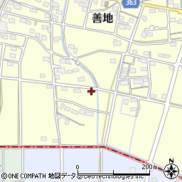 静岡県浜松市浜名区善地692周辺の地図