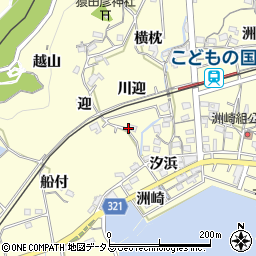 愛知県西尾市東幡豆町迎54-1周辺の地図