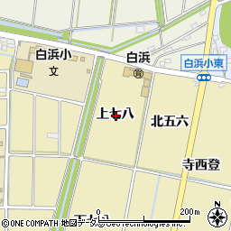 愛知県西尾市吉良町白浜新田上七八周辺の地図