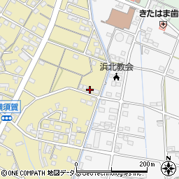静岡県浜松市浜名区横須賀443-3周辺の地図