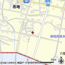 静岡県浜松市浜名区善地588周辺の地図
