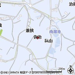 愛知県西尾市吉良町乙川弥治周辺の地図