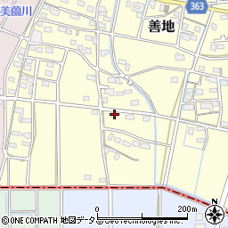 静岡県浜松市浜名区善地696周辺の地図