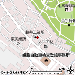 兵庫県姫路市飾磨区中島3375周辺の地図