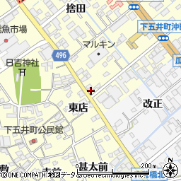 愛知県豊橋市下五井町茶屋前19-1周辺の地図