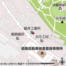 兵庫県姫路市飾磨区中島3372周辺の地図