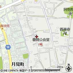 静岡県袋井市春岡430周辺の地図