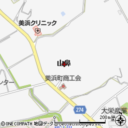 愛知県知多郡美浜町北方山鼻周辺の地図