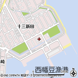 幡豆魚市場周辺の地図