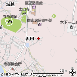 愛知県西尾市寺部町浜田82周辺の地図