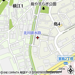 三甲リース株式会社　大阪センター周辺の地図