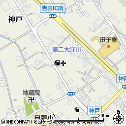 静岡県榛原郡吉田町神戸1677周辺の地図