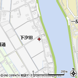 愛知県西尾市一色町松木島下汐田88周辺の地図