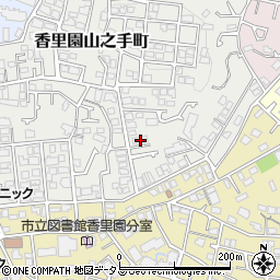 大阪府枚方市香里園山之手町49-80周辺の地図