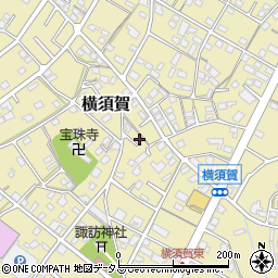 静岡県浜松市浜名区横須賀354-7周辺の地図