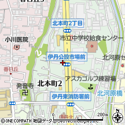 兵庫県伊丹市北本町2丁目192周辺の地図