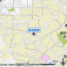 横須賀西周辺の地図
