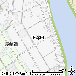 愛知県西尾市一色町松木島下汐田周辺の地図