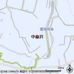 愛知県美浜町（知多郡）奥田（中白沢）周辺の地図