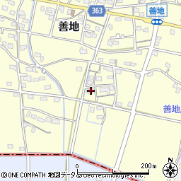静岡県浜松市浜名区善地584周辺の地図