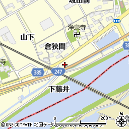 愛知県豊川市平井町下藤井周辺の地図
