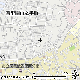 大阪府枚方市香里園山之手町49周辺の地図