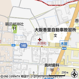 大阪府寝屋川市木屋町12周辺の地図