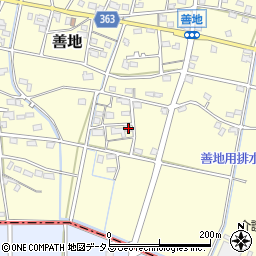 静岡県浜松市浜名区善地581周辺の地図