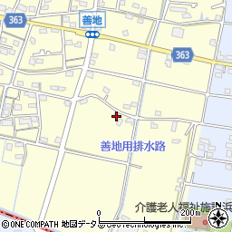 静岡県浜松市浜名区善地613周辺の地図