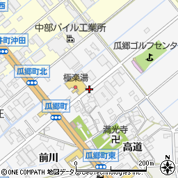愛知県豊橋市瓜郷町一新替周辺の地図