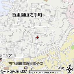 大阪府枚方市香里園山之手町49-83周辺の地図