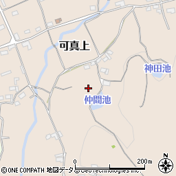岡山県赤磐市可真上周辺の地図