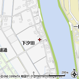 愛知県西尾市一色町松木島下汐田87周辺の地図