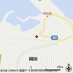 岡田漁協周辺の地図