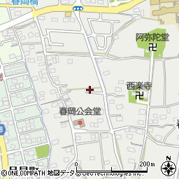 静岡県袋井市春岡899周辺の地図