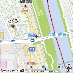 兵庫県宝塚市美幸町3周辺の地図